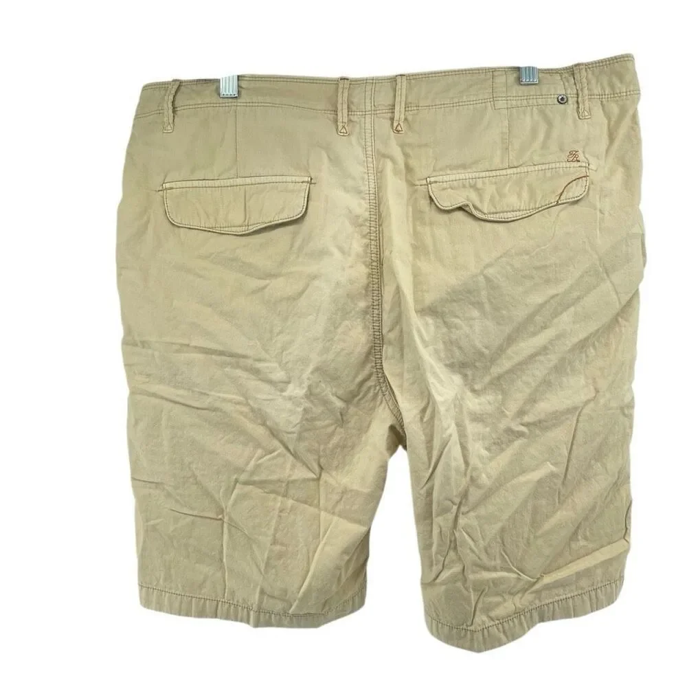 Tommy Bahama Men’s Khaki Cotton Chino Shorts 38 Flat Front Casual 9.5” Inseam